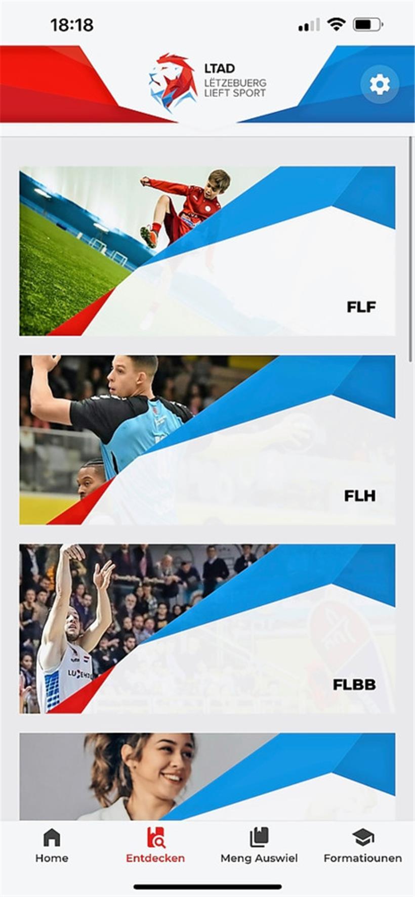 Der erste Blick in die App
