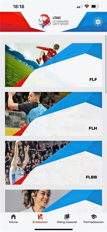 Der erste Blick in die App
