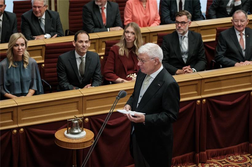 Der erste Bürger des Landes Claude Wiseler nimmt Großherzog Guillaume den Eid ab
