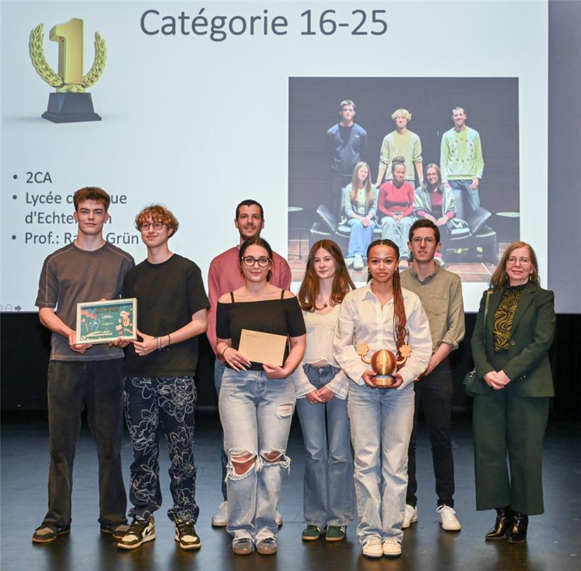 Der erste Platz in der Kategorie „Cycle supérieur“ ging an die 2eCA des klassisc...