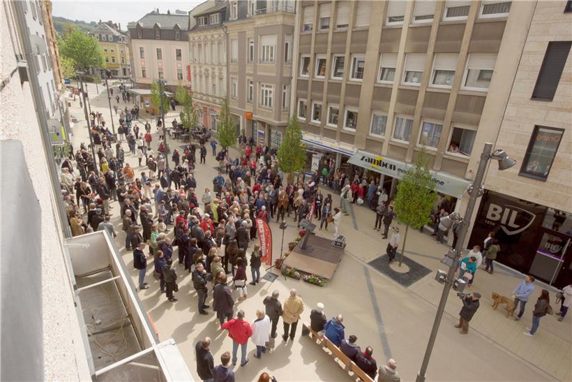 Der erste Teil des Düdelinger Shared Space ist 2017 feierlich eingeweiht worden
