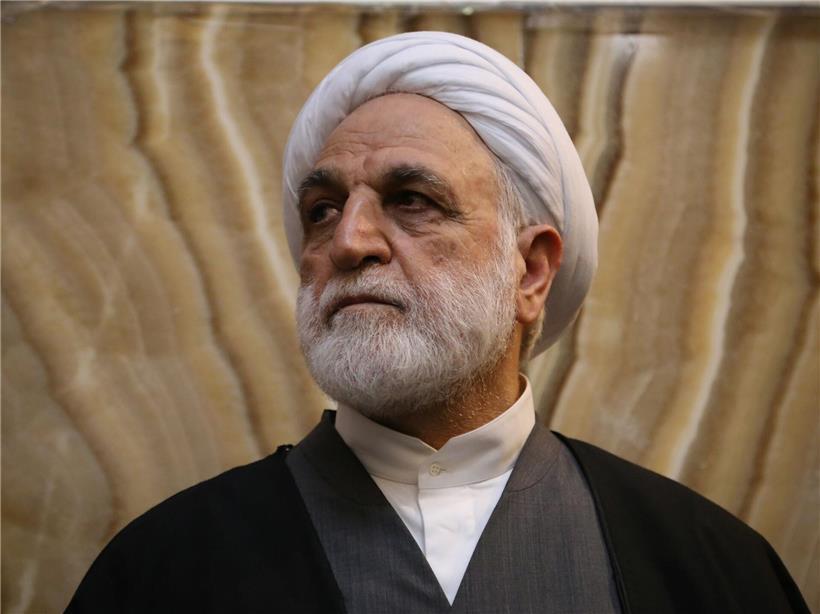 Der iranische Oberste Richter Gholam-Hussein Mohseni-Edschehi nimmt an einer Fei...