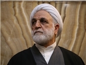 Der iranische Oberste Richter Gholam-Hussein Mohseni-Edschehi nimmt an einer Fei...