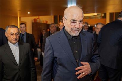Mohammad Bagher Ghalibaf erklärt Trumps Niederlage im Rahmenabkommen zwischen Iran und Washington, politische Spannung sichtbar