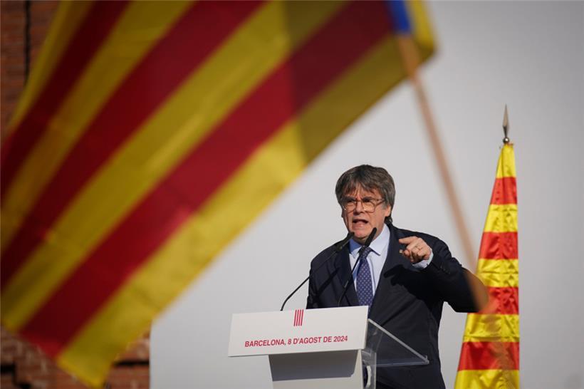 Der katalanische Unabhängigkeitsführer und ehemalige Präsident der Region Katalonien, Carles Puigdemont, könnte bald nach Spanien zurückkehren
