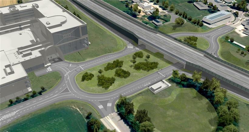 Der künftige Verteiler Steinbrücken
