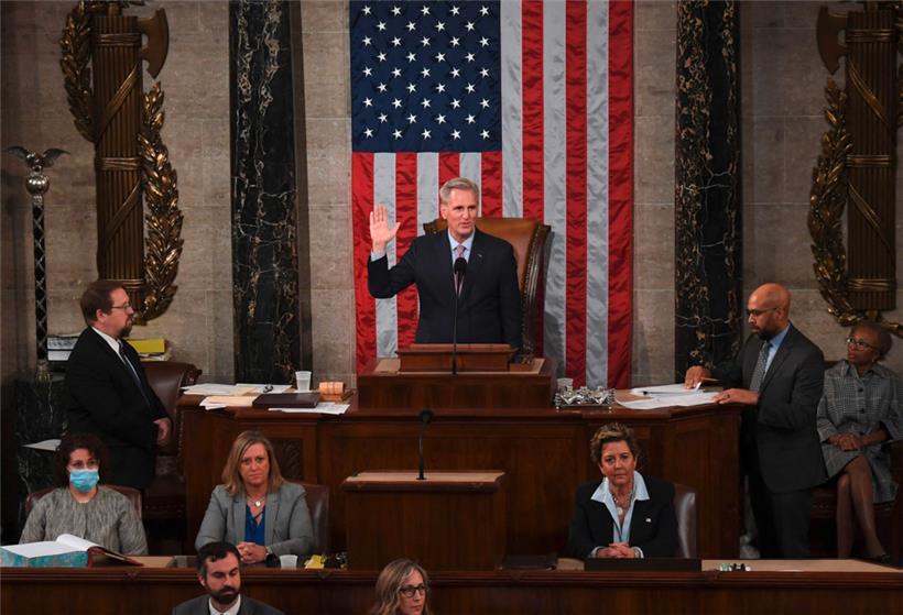 Der neu gewählte Vorsitzende des US-Repräsentantenhauses, Kevin McCarthy
