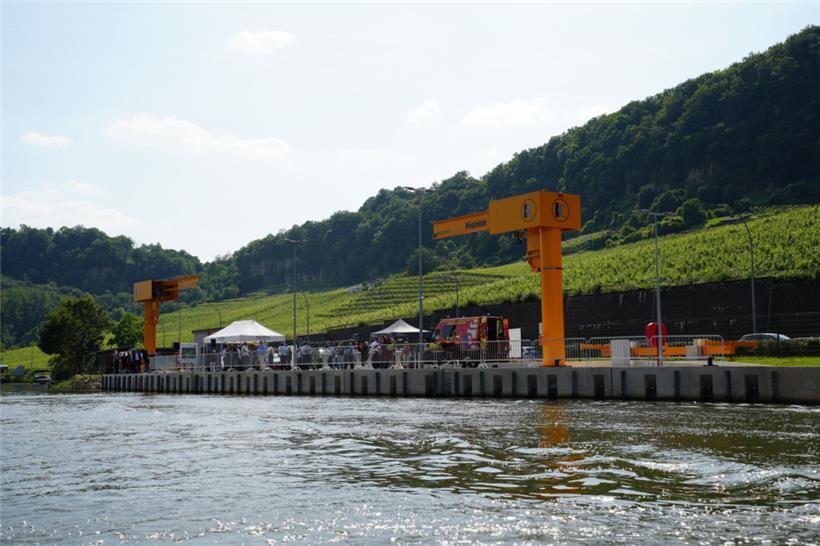 Der neue 74 Meter lange Kai wurde speziell für die Bedürfnisse von Polizei und C...