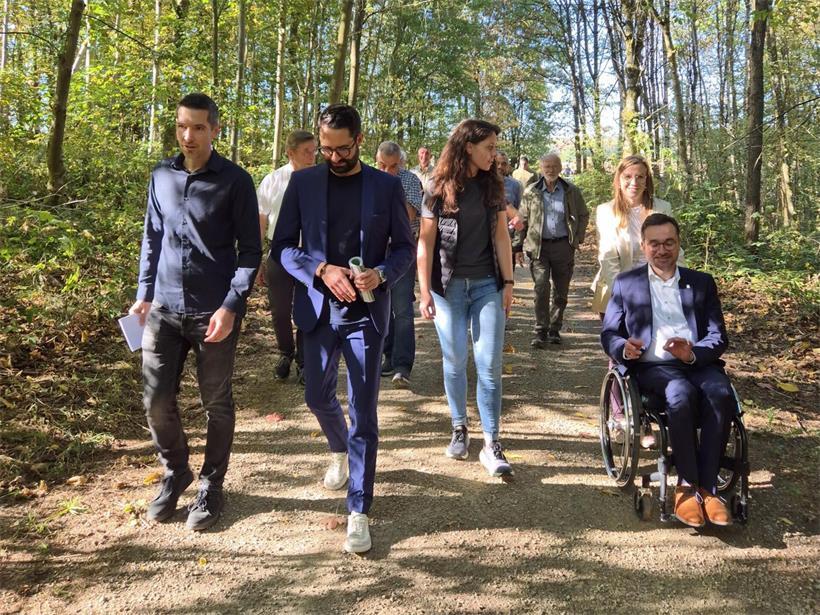 Der neue Komfortwanderweg in Eschweiler bei Junglinster führt auf 1,5 Kilometern durch die Natur und ist barrierefrei angelegt