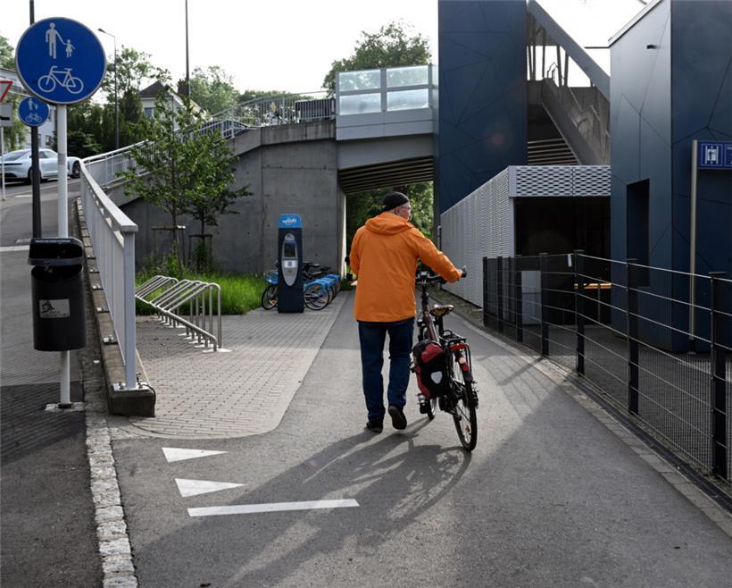Der neue Radweg führt vom Bahnhof Cents-Hamm zum „Iergärtchen“
