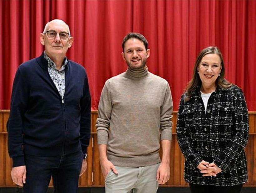 Bürgermeister Max Pesch mit Schöffen Norbert Classen und Bibi Wintersdorf im neuen Schöffenrat Bech