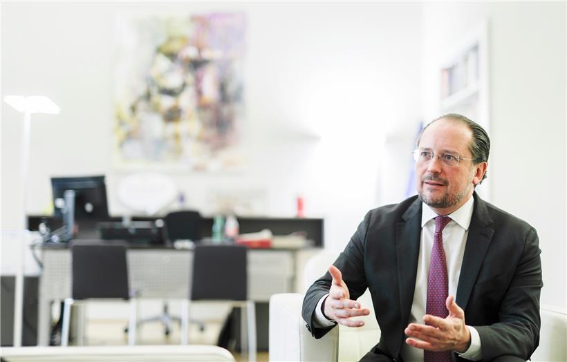 Der österreichische Außenminister Alexander Schallenberg im Gespräch mit dem Tageblatt
