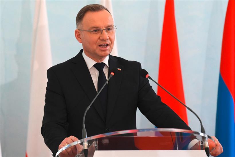 Der polnische Staatspräsident Andrzej Duda zu Besuch in der armenischen Hauptstadt Jerewan im November

