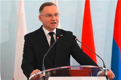 Der polnische Staatspräsident Andrzej Duda zu Besuch in der armenischen Hauptstadt Jerewan im November
