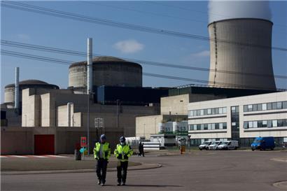 Der radioaktive Partikel auf der Wange des AKW-Mitarbeiters wurde bei einer Kontrolle gefunden
