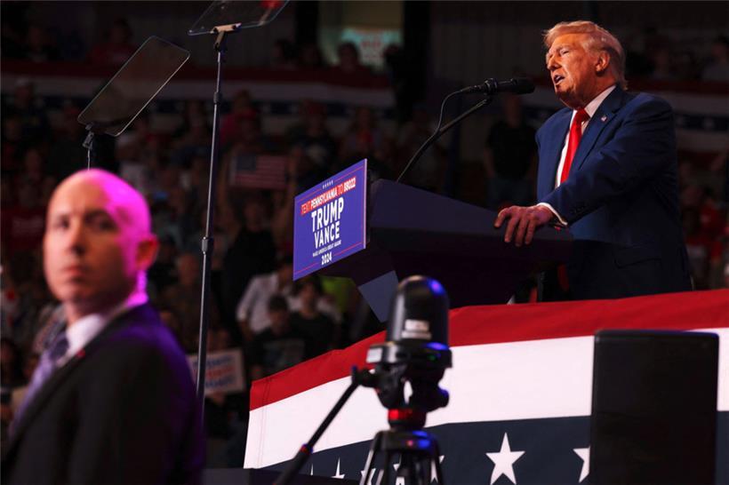 Der republikanische Präsidentschaftskandidat und ehemalige US-Präsident Donald Trump
