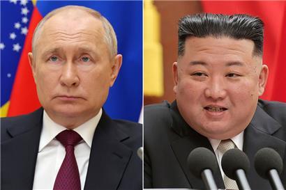 Der russische Präsident Wladimir Putin und Nordkoreas Machthaber Kim Jong-un: Russland und Nordkorea verhandeln inmitten des Ukraine-Kriegs über Rüstungsgeschäfte
