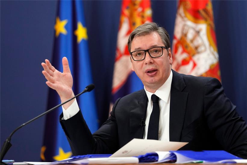 Der serbische Präsident Aleksander Vucic führt seine europäischen Partner immer wieder vor
