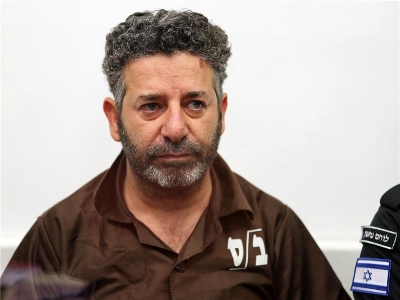 Saif Abu Keshek, spanischer Aktivist, vor Gericht in Ashkelon am 3. Mai 2026