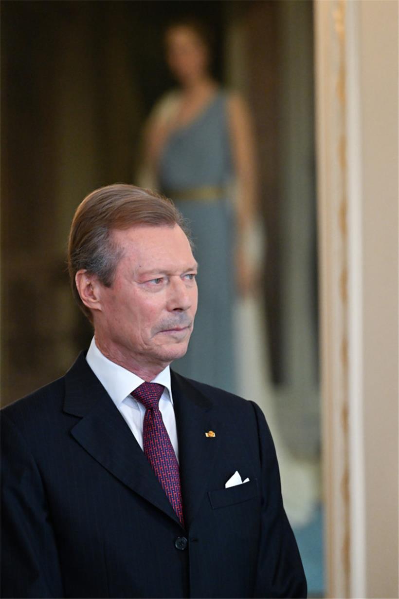 Der stolze Vater: Großherzog Henri
