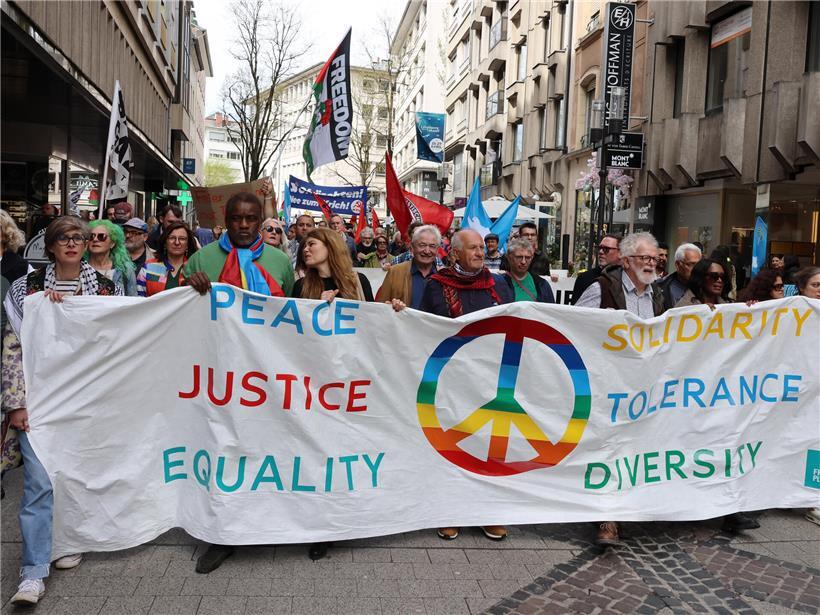 Der traditionelle Ostermarsch der „Friddensplattform“ im vergangenen Jahr
