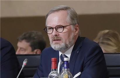 Der tschechische Premierminister Petr Fiala setzte sich während seiner EU-Ratspräsidentschaft vehement für eine Unterstützung der Ukraine ein
