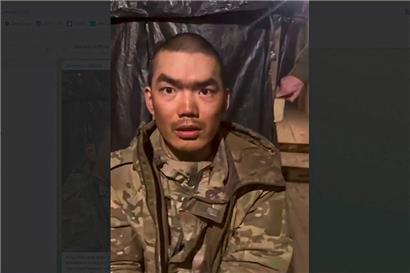 Der ukrainische Präsident postete ein Bild eines in der Ukraine gefangen genommenen chinesischen Soldaten auf Telegram
