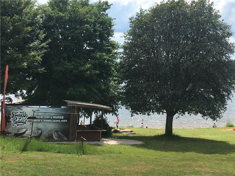 Der vordere Teil des Strandbades