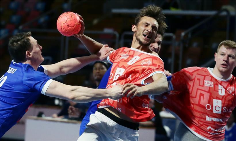 Der zehnfache Torschütze Brice Aillaud wurde zum MVP des Spiels gewählt
