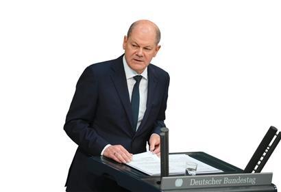 „Deutschland wird die Ukraine unterstützen – so lange, wie das nötig ist“, sagt Bundeskanzler Olaf Scholz
