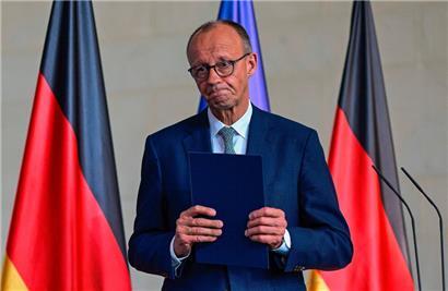 Deutschlands Kanzler Friedrich Merz gab nach der Sitzung des Sicherheitskabinetts eine Erklärung zum Gaza-Krieg ab
