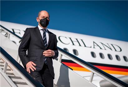 Deutschlands Kanzler Olaf Scholz wird heute von US-Präsident Joe Biden im Weißen Haus empfangen
