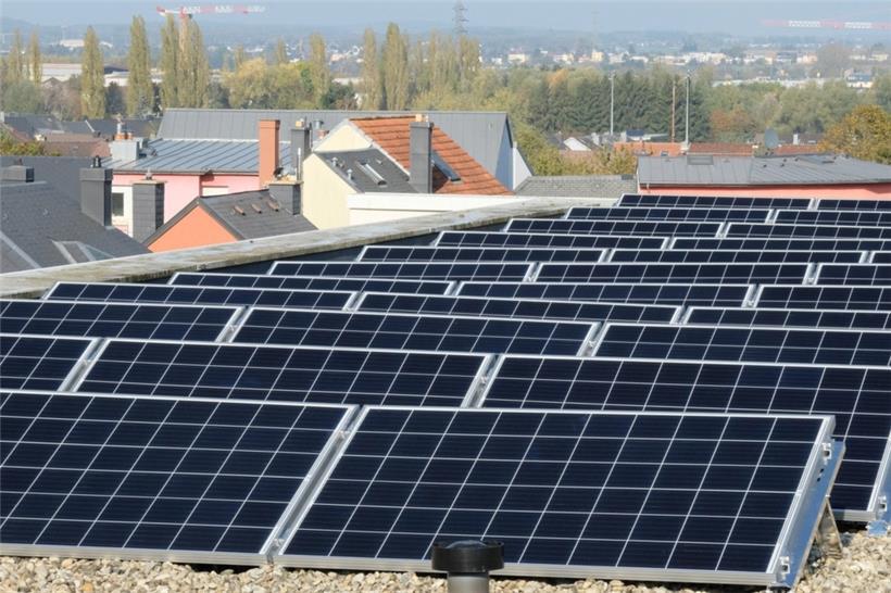 Die 2019 eingeweihte Solaranlage auf der „Maison des générations“ in Schifflingen
