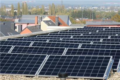 Die 2019 eingeweihte Solaranlage auf der „Maison des générations“ in Schifflingen
