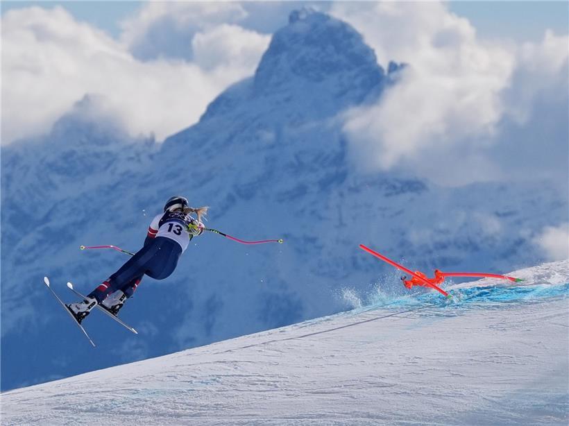 Lindsey Vonn wird mit Hubschrauber nach Skiunfall ins Krankenhaus geflogen, Rettungseinsatz im Wintersport