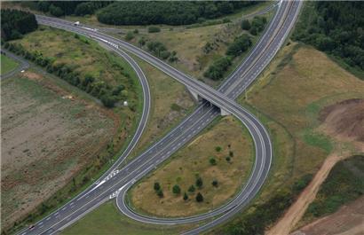 Die A7-Ausfahrt bei Colmar-Berg in einem Archivfoto
