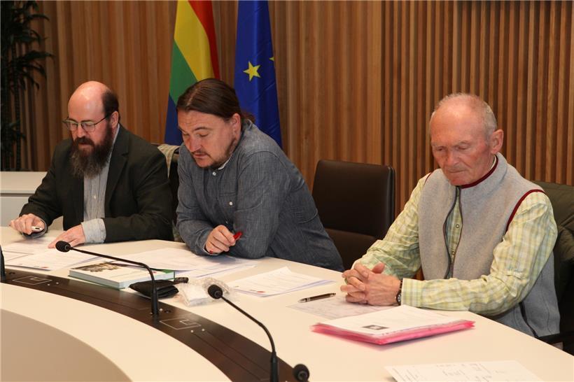 Die AHME (hier: Laurent Biltgen, Marc Schaack, Bernard Weber; v.l.n.r.) veröffentlichten kürzlich ein Buch
