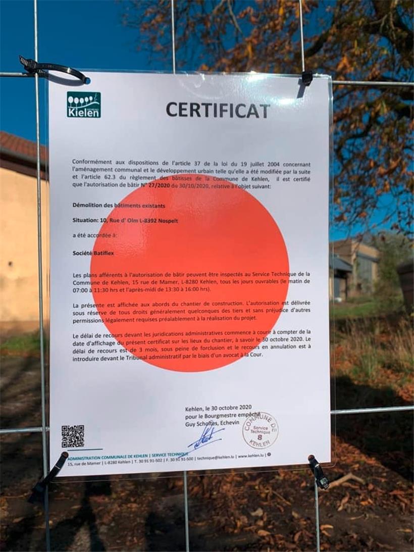 Die Abrissgenehmigung