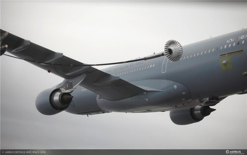 Die Airbus-MRTT-Maschinen können sowohl als Tankflugzeuge als auch zum Transport eingesetzt werden
