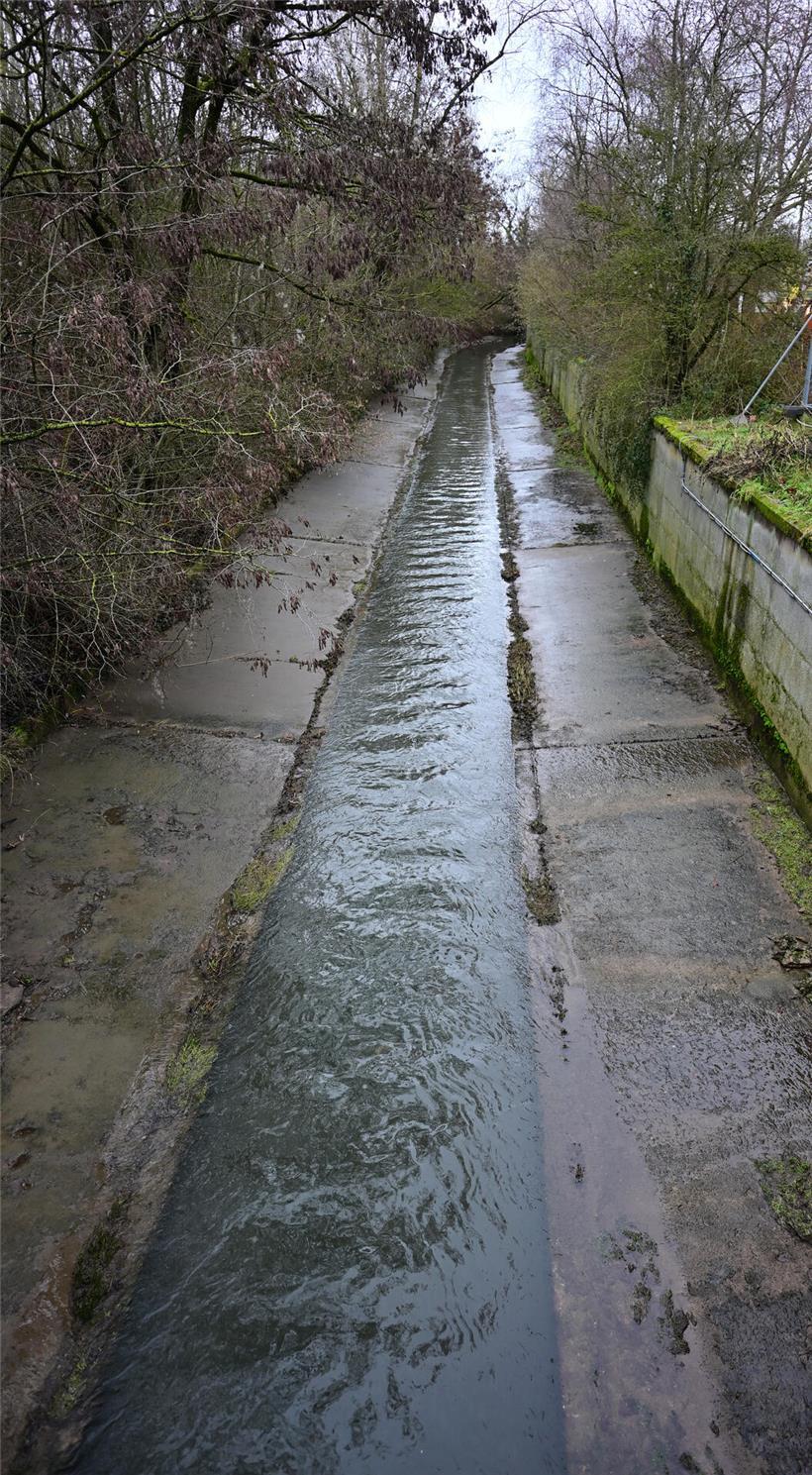 Die Alzette im Betonbett