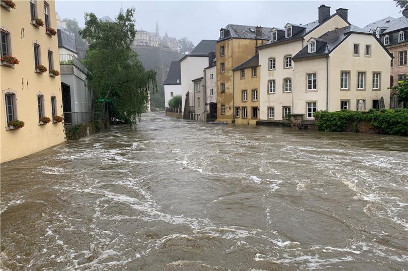 Die Alzette im Grund am Donnerstagmorgen
