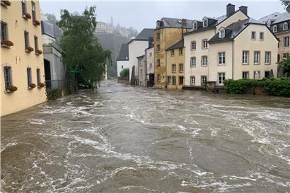 Die Alzette im Grund am Donnerstagmorgen
