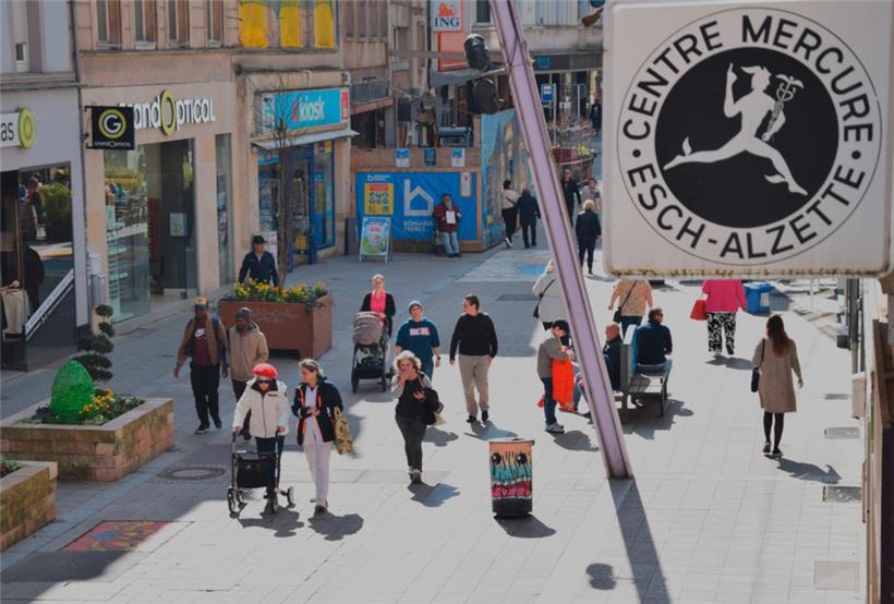 Die Alzettestraße, Herzstück der Escher Geschäftswelt
