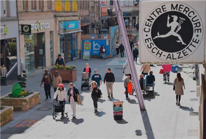 Die Alzettestraße, Herzstück der Escher Geschäftswelt
