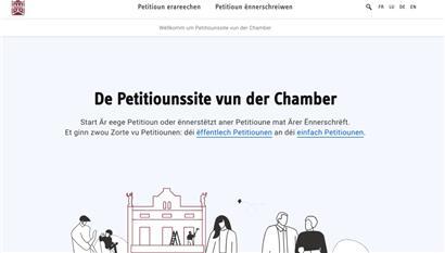 Die Anfang 2021 eingeführte neue Homepage trägt zur Erfolgsgeschichte der Petitionen bei
