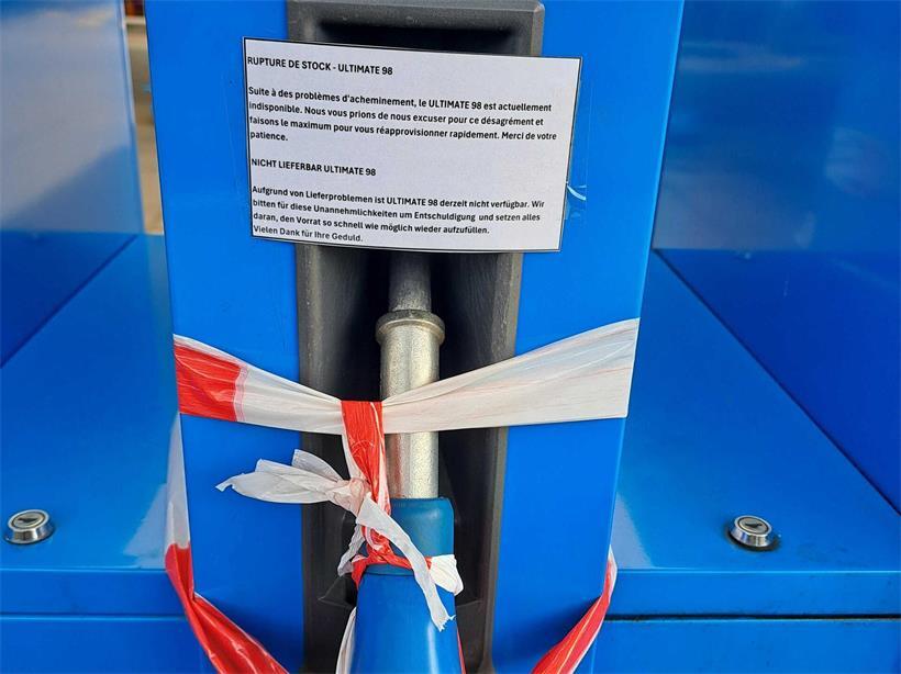 Niedrigwasser am Rhein belastet Benzinversorgung in Luxemburg Die Aral in Gonderingen am Mittwoch