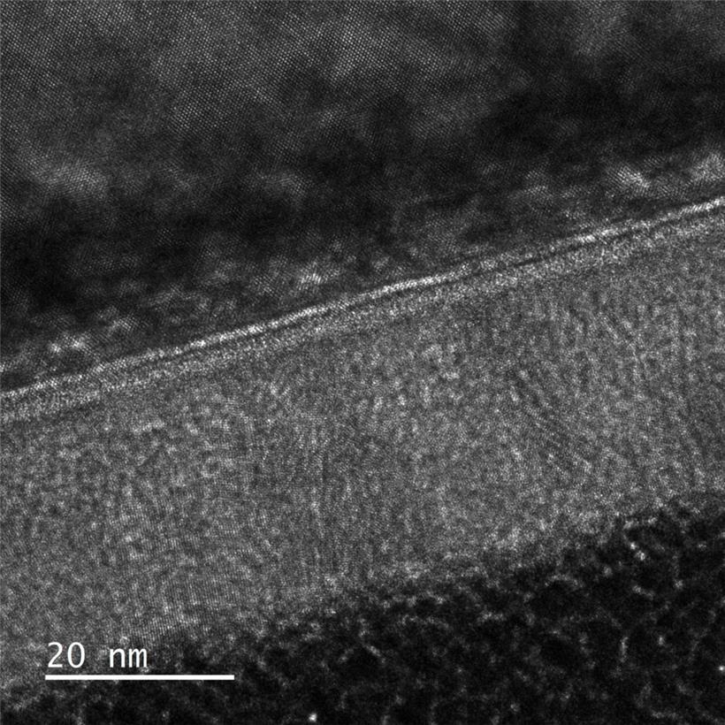Die Aufnahme dieses Komposit-Materials macht die Unterschiede in der Struktur de...