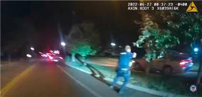 Die Aufnahmen stammen von einer Bodycam eines beteiligten Polizisten
