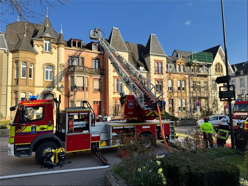 Die Ausbreitung eines Feuers in einem Dach in Ettelbrück konnte durch das schnel...
