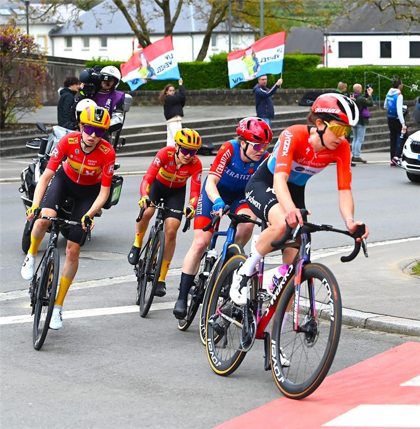 Die Ausreißergruppe am Samstag in Garnich

